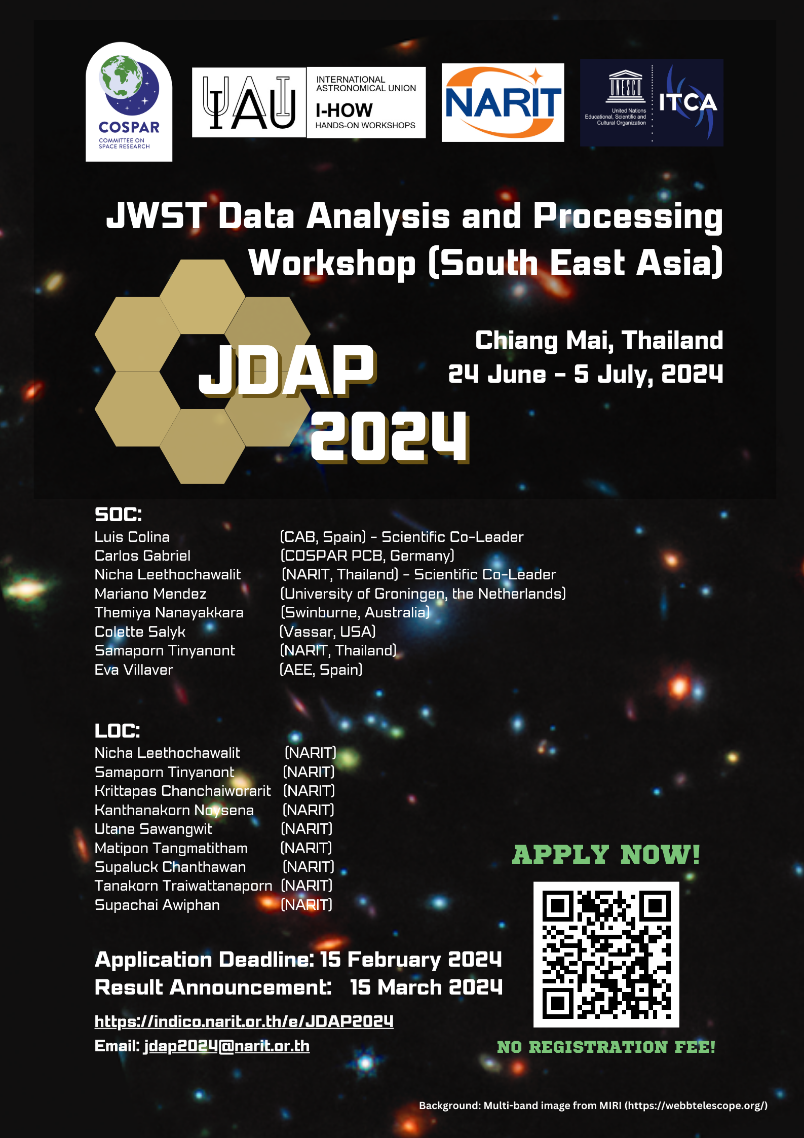 JWST Data Analysis and Processing (South East Asia) (24 June